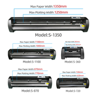 Cortadora Eléctrica Plotter para Vinilos y Telas, Sistema de Alimentación por Rollo, Ajustes Regulables, Ancho Máximo de 1350mm, Modelo S-1350