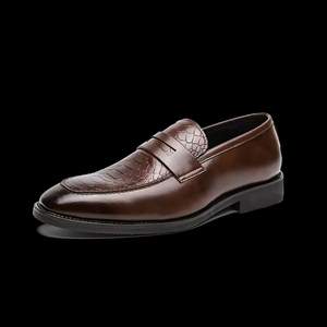 Chaussures Oxford Business Décontractées en Cuir Véritable pour Hommes, Nouveau Style 2025, Fermeture à Lacets, Bout Large, Anti-Dérapantes et Anti-Odeur - Product Image 5