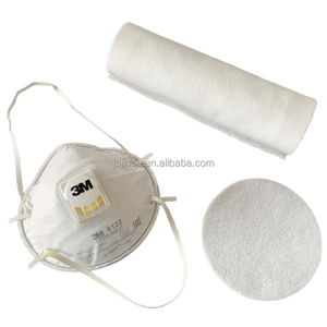 <span class=keywords><strong>200g</strong></span> Masque médical non tissé blanc 100% Polyester imperméable et fusible de bonne qualité Échantillons gratuits à bas <span class=keywords><strong>prix</strong></span> - Product Image 1