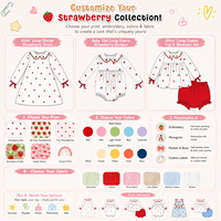 Robe à pois fraises 100% coton Puresun Top Factory, manches longues, col Peter Pan, nœuds en ruban, pour filles, bébés et tout-petits de 1 à 6 ans