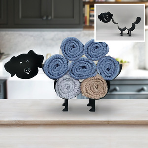 2023 porte-<span class=keywords><strong>papier</strong></span> hygiénique noir Unique salle de bain drôle cochon animal décoratif <span class=keywords><strong>rouleau</strong></span> serviette pour et support de rangement - Product Image 2