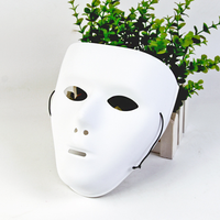 Masques complets Jabbawockeez Plain White Face pour Halloween Masquerade Drama Party Hip-Hop Ghost Dance Performances Props