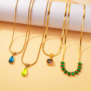 بيع بالجملة قلادة من الفولاذ المقاوم للصدأ-سلسلة عظام الثعبان - Product Image 1