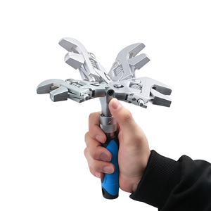 Llave Inglesa Telescópica Multifuncional 5 en 1 de 10 Pulgadas, Ajustable, Plegable, con Cabezal Giratorio - Product Image 3