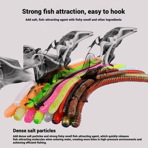 Leurre ver <span class=keywords><strong>de</strong></span> nouilles appât souple avec plomb inséré ver <span class=keywords><strong>de</strong></span> <span class=keywords><strong>terre</strong></span> artificiel coulant sans poids pour achigan à grande bouche et poisson mandarin - Product Image 4