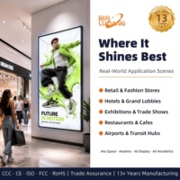 Affichage 3D interactif ultra-fin à vision directe 4K pour hall d'hôtel de luxe et présentoir de produits haut de gamme