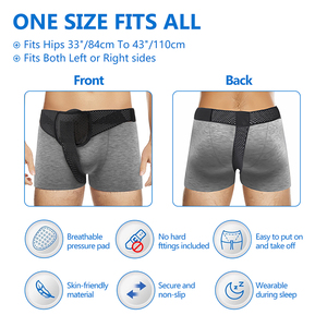 Ceinture de soutien post-chirurgie pour hernie inguinale Xsshape Everyday Medical Hernia Guard, sangle réglable en polyester/nylon - Product Image 5
