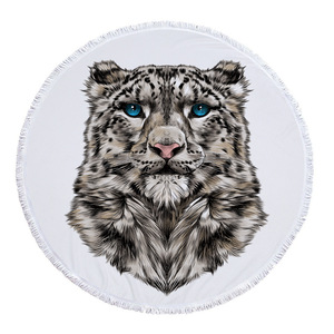 La Peau Absorber L'eau Imprimé Animal Doux Microfibre <span class=keywords><strong>Rond</strong></span> <span class=keywords><strong>Serviette</strong></span> <span class=keywords><strong>de</strong></span> Plage - Product Image 6