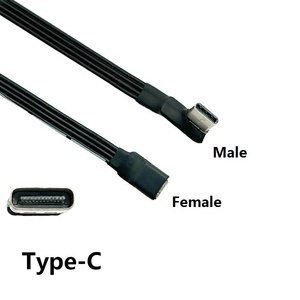 Flat Ribbon <span class=keywords><strong>c</strong></span>ấu hình thấp USB 3.1 Loại <span class=keywords><strong>C</strong></span> nữ để USB 3.1 Loại <span class=keywords><strong>C</strong></span> Nam Gó<span class=keywords><strong>c</strong></span> <span class=keywords><strong>c</strong></span>ạnh 90 độ trên xuống gó<span class=keywords><strong>c</strong></span> <span class=keywords><strong>c</strong></span>ạnh mở rộng dây - Product Image 4