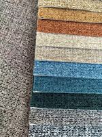 Tissu en velours jacquard bicolore 100% polyester pour canapé