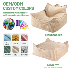 Hot Bán sofa đi văng Kid thiết kế mới đồ nội thất bảo vệ cột sống túi Đậu ghế ghế mẫu giáo vải sofa đi văng Kid - Product Image 3