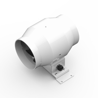Ventilateur haute efficacité 4 "pouces système de Ventilation à flux mixte extracteur d'air d'échappement ventilateur de conduit en ligne pour salle de bain et cuisine