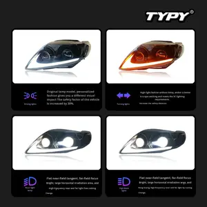 Conjunto de Faros Delanteros TYPY para Toyota Corolla 07-09, Lentes LED Modificadas, Luz Diurna, Señal de Giro Dinámica - Product Image 4