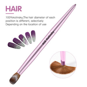 Pincel acrílico Kolinsky Sable, mango de Metal púrpura, tamaño 12 14 <span class=keywords><strong>2022</strong></span>, novedad de 1618, venta al por mayor - Product Image 6