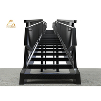 Caillebotis moderne en acier inoxydable pour l'extérieur, durable, galvanisé et antidérapant, pour les matériaux de construction métalliques