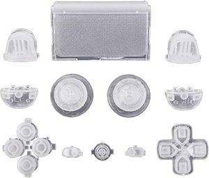 Gamepad que brillan en la oscuridad botones completos conjunto de botones <span class=keywords><strong>Trigger</strong></span> D <span class=keywords><strong>pad</strong></span> Thumbstick Thumbsticks para PS4 Slim Pro Controller - Product Image 5