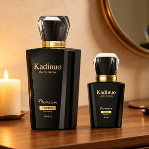 Eau De Parfum Premium da Uomo 30/100ml, Fragranza Legnosa e Speziata a Lunga Durata, Edizione in Flacone Nero - Product Image 1