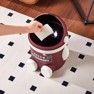 Nuevo Cubo de Basura Redondo de Plástico para el Hogar con Tapa, Capacidad de 8L, Cubo de Basura Ecológico para el Suelo - Product Image 6