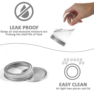 Hũ thủy tinh miệng rộng 8oz 16oz 32oz, kín khí, có nắp, bán buôn để đóng hộp - Product Image 3