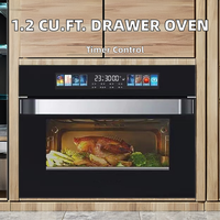Four à vapeur intelligent intégré de 40 L avec porte en verre, convection rotative, adapté aux cuisines commerciales