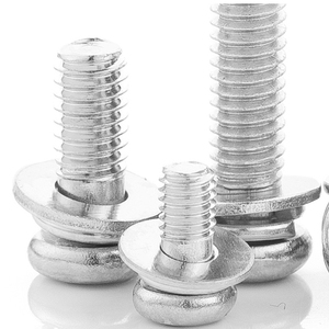 Vis à tête cylindrique en acier inoxydable 304 avec embout plat/ressort M1.6 M2 M2.5 M3 M4 M5 M6 – Combinaison de vis Sems - Product Image 4