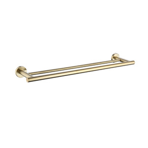 <span class=keywords><strong>TOMU</strong></span> Kit d'accessoires de salle de bain en or brossé de haute qualité porte-serviettes simple/Double porte-serviettes porte-rouleau de papier brosse de toilette SUS304 - Product Image 4