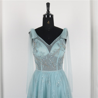 Nouvelles arrivées : Robe de soirée sexy à col en V, broderie perlée, coupe princesse, grande taille, lavable, style A-line