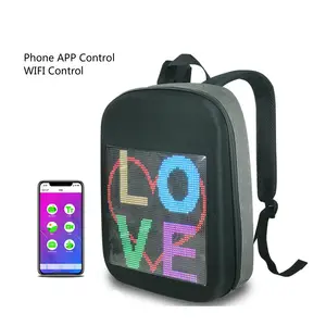 Walking School Bag 3D P3.91 Outoodr Advertising Backpack Digital Mobile Led Screen