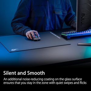 Tapis de souris de jeu Rog Moonstone Ace L en verre trempé 100% original, vente en gros, 500x400mm, pour une précision de jeu accrue - Product Image 4