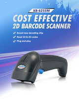 XB-6255M Lector de Códigos de Barras 1D 2D QR PDF417 con Cable, Escáner de Códigos de Barras 2D Portátil Android