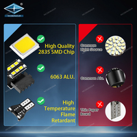 Ampoules LED OEM T15 12V 15SMD 2835 Canbus sans erreur de frein/queue/feux de recul feu arrière de frein ampoule LED T15