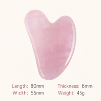 Rouleau facial en quartz rose avec kit Gua Sha, ensemble d'outils de massage pour le soin de la peau, pour femmes, spa, lifting du visage, grattoir pour le corps et le dos