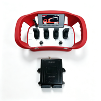 Télécommande radio industrielle à 4 joysticks pour grue montée sur camion, compatible avec la vanne hydraulique Danfoss