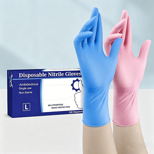 <span class=keywords><strong>Gants</strong></span> de <span class=keywords><strong>travail</strong></span> jetables en nitrile sans poudre SONICE, 4 mil, 28 cm, non stériles, respirants, <span class=keywords><strong>imperméables</strong></span>, pour la sécurité chimique - Vente en gros usine - Product Image 1