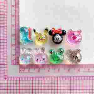Paillettes Résine Charmes <span class=keywords><strong>Petit</strong></span> <span class=keywords><strong>Dinosaure</strong></span> Lapin Ours Diy Décor pour Téléphone Cas Pince À Cheveux - Product Image 3