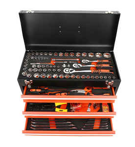 408-Piece Mechanic <b>Tool</b> Set with 3-<b>Drawer</b> Portable Storage Box, Self-Locking Metal Chest for Home & Auto Repair - Product Image 1