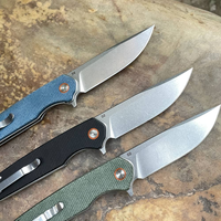 Couteau pliant EDC avec lame en acier D2 et poignée G10, gravure au laser du logo, nouveau modèle 2026