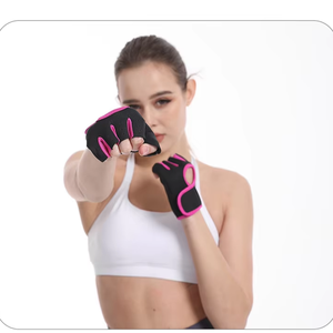 Gants de sport demi-doigts respirants pour hommes et femmes, idéaux pour le cyclisme, l'escalade et le fitness (vente en gros) - Product Image 6