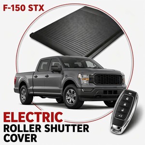 Couverture <span class=keywords><strong>de</strong></span> benne automatique rétractable électrique étanche en aluminium pour F-150 STX avec système <span class=keywords><strong>de</strong></span> drainage à une touche 5,5 pieds - Product Image 1