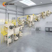 Machine de recyclage par pyrolyse de panneaux solaires haute efficacité SUNY ZY-PVR-F60 50-60 pièces/h 240KW Taux de retrait de l'aluminium de 99% du cadre en verre