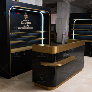 Espositore di Lusso Personalizzato per Cosmetici, Scaffale per Negozio di Profumi con Luce LED, Espositore per Profumeria e Negozio di Prodotti di Bellezza - Product Image 4