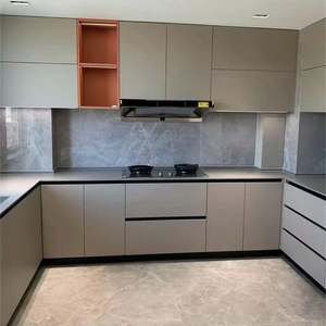 Gabinetes de Cocina Modulares Modernos, Diseños de Cocina de Estilo Europeo con Acabado Lacado, Fabricación en China - Product Image 1