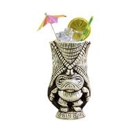 Tasse Tiki en céramique de style moderne Tasse en verre à cocktail Tiki de style hawaïen pour personnalisation de fête