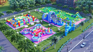 Gigante Adventure CHIKUN CK 931 Inflable Bouncer Playground Fun City <span class=keywords><strong>Obstacle</strong></span> <span class=keywords><strong>Course</strong></span> Juegos de entretenimiento Trampoline Park Fácil configuración - Product Image 6