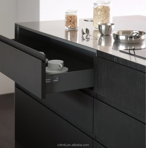 Armarios de <span class=keywords><strong>Cocina</strong></span> Modulares Modernos de Acero Inoxidable con Bisagras, Diseño Ignífugo para Ahorrar Espacio en Apartamentos Pequeños - Product Image 2