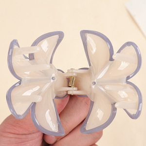 Pince à cheveux florale tendance pour femme, pince requin en plastique, accessoires pour cheveux, vacances, plage, mariage, fête - Product Image 6