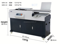 Encuadernadora de Libros con Pegamento Caliente BC-60M A3, Encuadernadora Perfecta para Cuadernos con Pegamento Lateral para Imprenta y Oficina