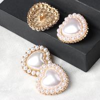 Kancing Manset Kemeja Wanita Model Jepit Datar Berbahan Zinc Alloy Bebas Nikel, Dilengkapi Permata Rhinestone dan Logo Kustom untuk Fashion