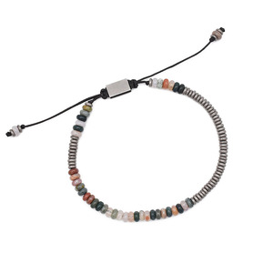 Bracciale alla Moda con Perline di Ematite Naturale, Unisex, Fatto a Mano, Impilabile, Regolabile, Regalo per l'<span class=keywords><strong>Amicizia</strong></span>, Gioiello per Uso Quotidiano - Product Image 3