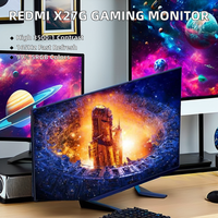 Monitor Gaming Layar Lebar Redmi X27G 165HZ Refresh Rate 1MS Response Time Fitur HDR dengan Speaker Terintegrasi Warna Merah
